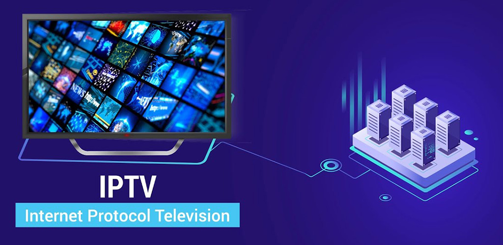 IPTV Server to TV illustration