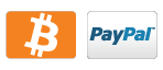 Bitcoin, Bitcoin Cash, & PayPal Accepted